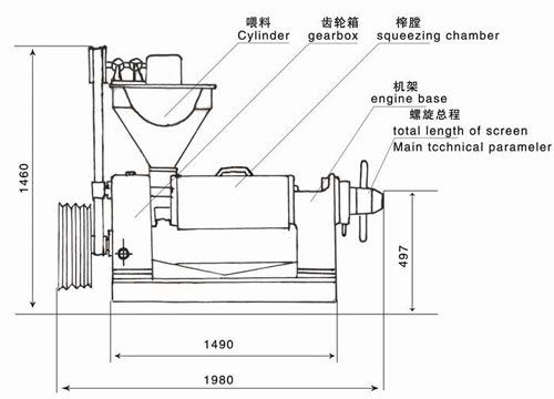 河南双象榨油机6yl130结构